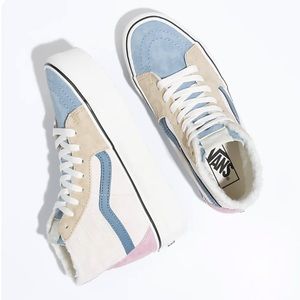 VANS Sk8-Hi Tapered Stackform Pig Suede Sherpa Shoe MENS 9.5 WOMENS 11